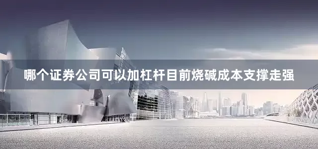 哪个证券公司可以加杠杆目前烧碱成本支撑走强